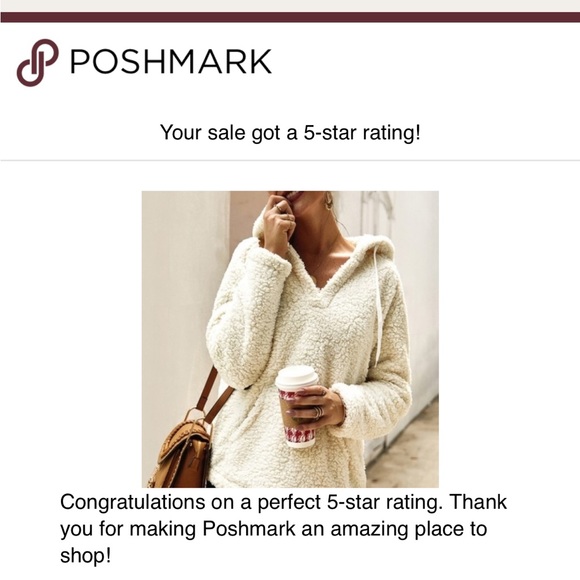 Sherpa Hooded Fleece Pullover Hoodie Jacket (S) - Picture 4 of 6